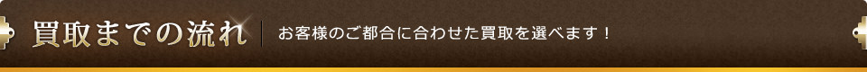 買取までの流れ